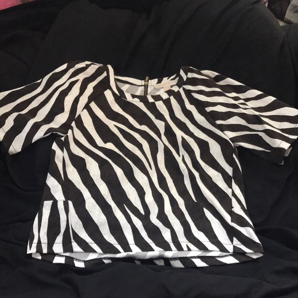 New zebra print Michael Kors top